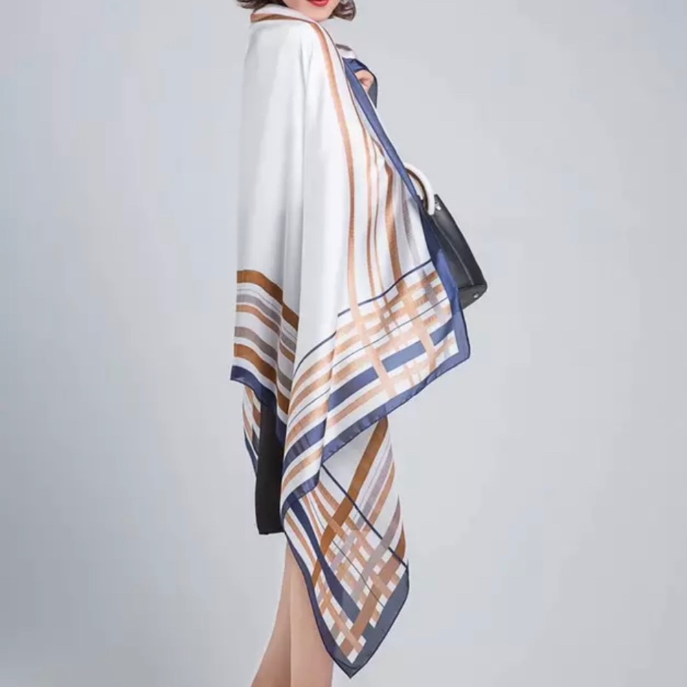 SILK SCARF LUXURY STYLE STOLES WOMEN HEADBAND